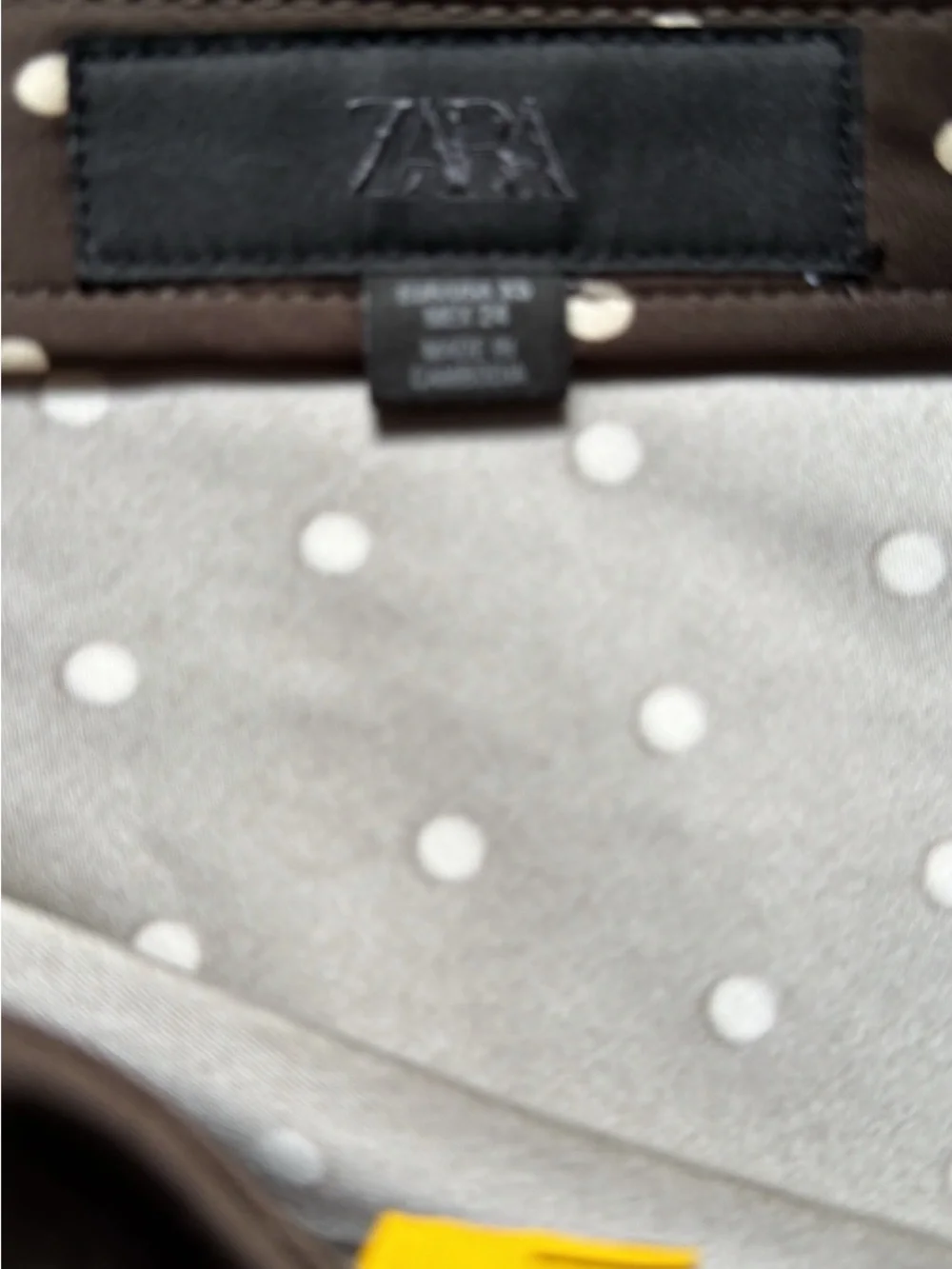 Zara Black Polka Dot Satin Maxi Skirt - Picture 9 of 9